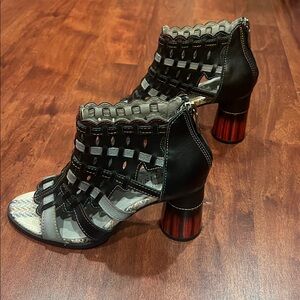 size 36 spring step L’Artiste  open toe heels